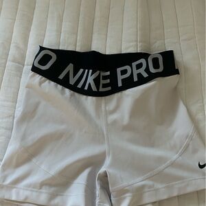 White nike pro spandex